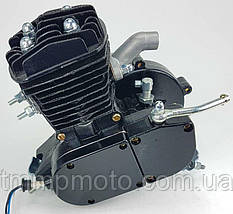 Веломотор (дирчик) 80см3 без стартера без комплекту чорний  , фото 2