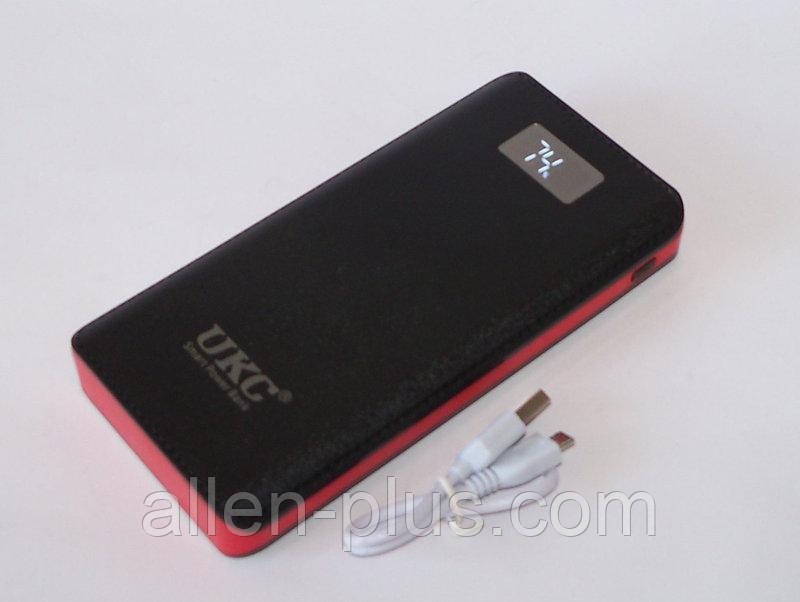 Power Bank UKC m9, 50000 mAh, black, x4 USB, Lightning (Репліка, Китай, 5000 mAh за фактом)