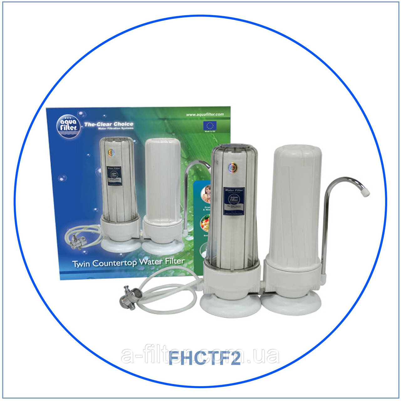 Подвійний кухонний настільний фільтр для очищення води FHCTF2