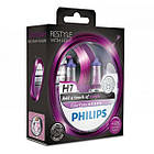 Лампа галогенна Philips H7 ColorVision Purple, 2 шт./блістер 12972CVPPS2 (код 549229)