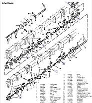 Подшипник с корпусом d-22.5 John Deere AA35646, фото 2