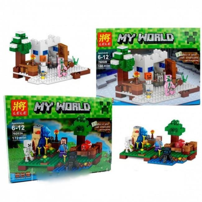 Конструктор Lele 79252 MineCraft Майнкрафт (Аналог LEGO Minecraft) 2 види 172 деталей