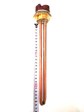Тен прямий різьбовий для водонагрівачів 1500W / L=265мм, фото 4