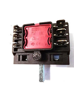 Перемикач 4-х позиційний AC304A / 250V / 16A / T150 для електроплит і духовок / Argeson / Туреччина, фото 4
