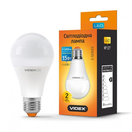LED лампа VIDEX A65e 15W E27 3000K 220V