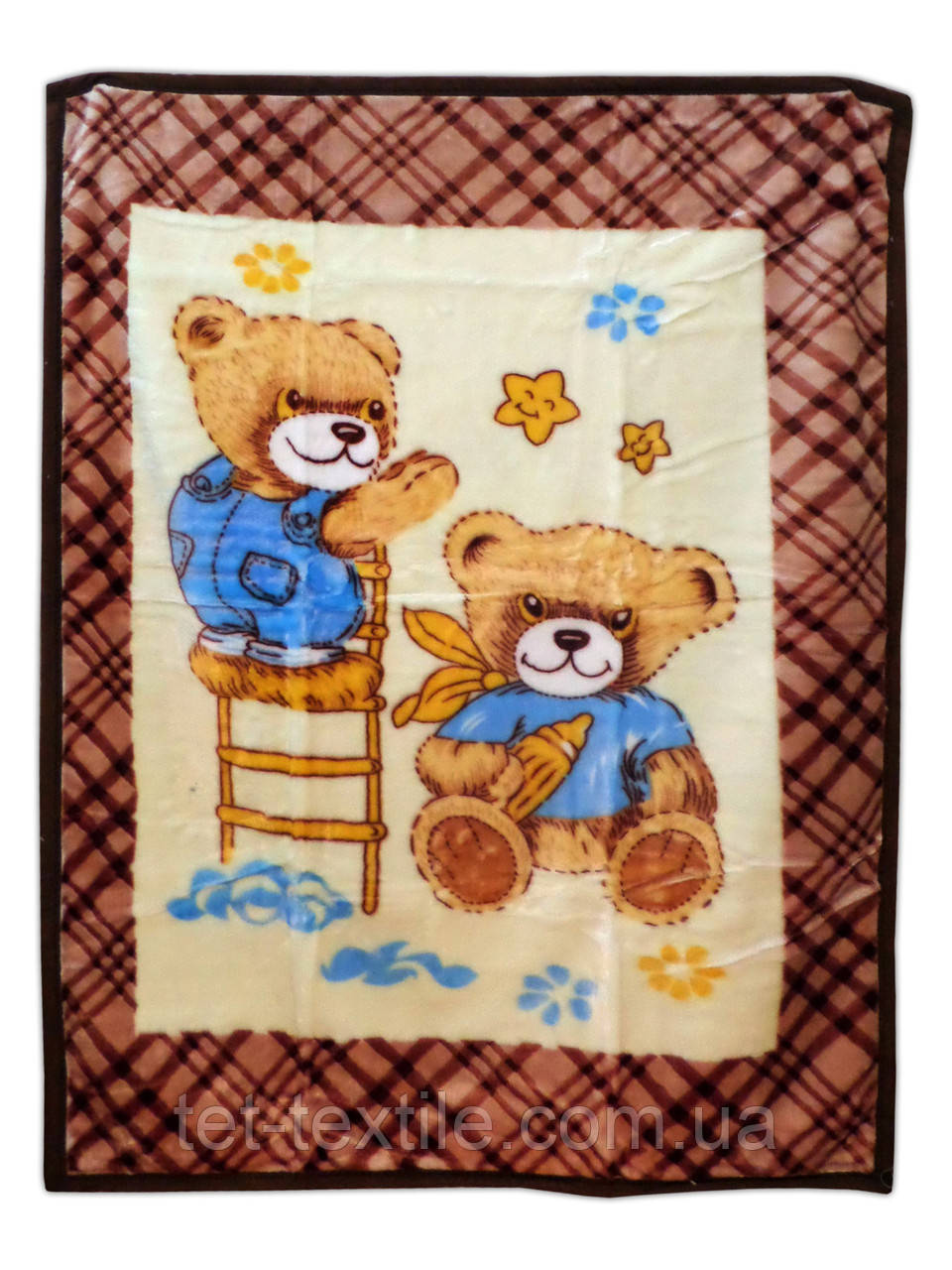 Плед дитячий акриловий "Ведмедики" 110х140 см.