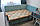 Кутовий диван зі спальним місцем на кухню (Бірюзовий), фото 2