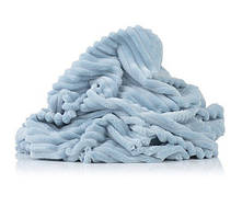 ✁ Відріз плюш Minky Stripes блакитний 40х132 см