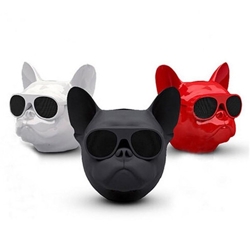 Колонка портативна Smoll Dog Французький Бульдог Bluetooth Голова Собаки dog's head, фото 1