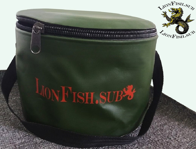 Складное Рыболовное Ведро для рыбалки, прикормки, охоты от производителя LionFish.sub Skladnyye Vodra LionFish.sub dlya rybalki, prikormki, okhoty. Udobnaya Germo sumka dlya trofeyev
