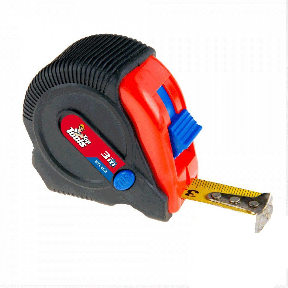 Рулетка Top Tools, сталева стрічка 3 м x 16 мм, магніт