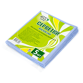 Серветка віскозна для посуду або прибирання  5 шт. ТМ "ECOpack"