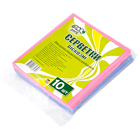 Серветка віскозна для посуду або прибирання 10 шт. ТМ "ECOpack"