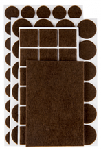 Наклейки фетрові Top Tools, 106 шт., коричневі