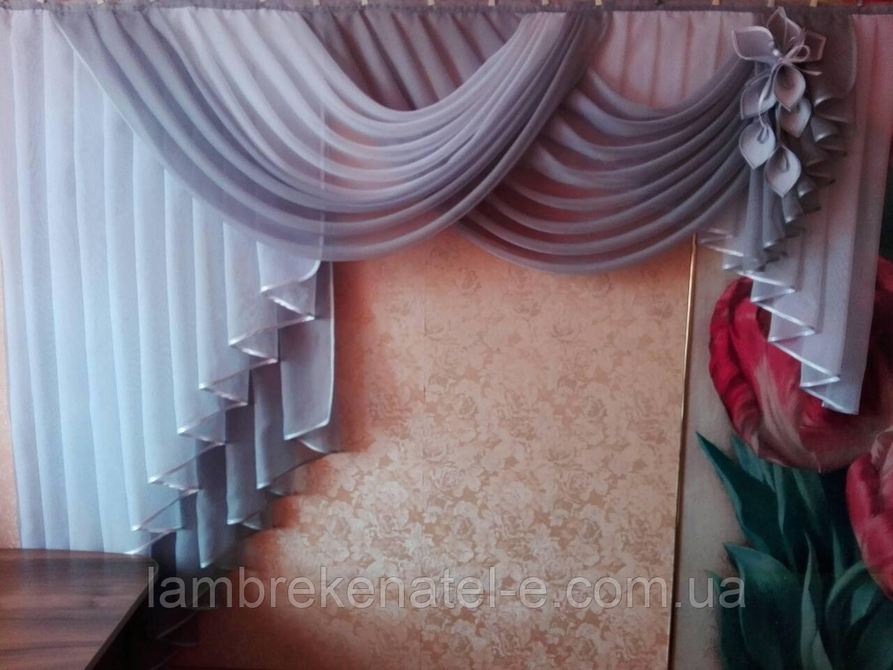 Ламбрекен сірий 1.7 метра, фото 1