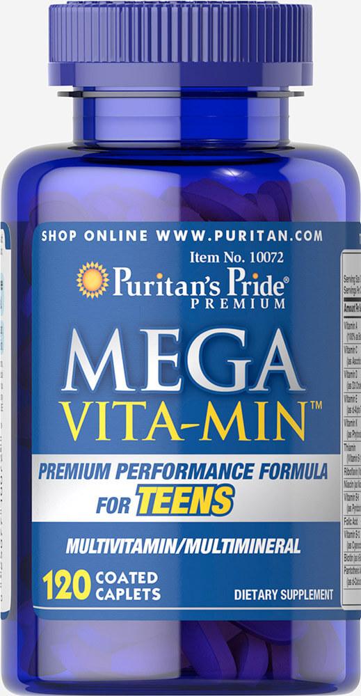 Вітаміни і мінерали для підлітків, Multivitamins for Teens, Puritan's Pride, 120 капсул