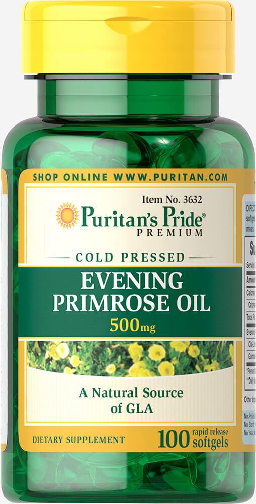 Олія Примули Вечірньої Puritan's Pride Evening Primrose Oil, 500мг (100капс.)