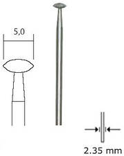 PROXXON 28250, Бор з алмазним напиленням (лінза, 5,0 мм)
