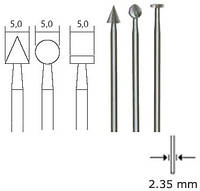 PROXXON 28720, Вольфрам ванадиевые фрезы, 3 позиции