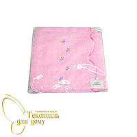 Парео + капюшон для сауни жіноче 70*140, рожевий