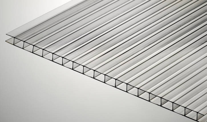 Стільниковий полікарбонат прозорий Soton Titan 2100 х 6000 мм товщина 8мм, фото 1