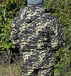 Костюм зимовий куртка довга + штани Піксель р. 48-50, фото 7