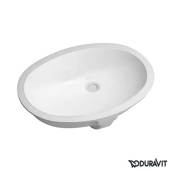 Умывальник встраиваемый под столешницу овальный 510х375 Duravit Santosa 0466510000 - фото 5 - id-p784100105