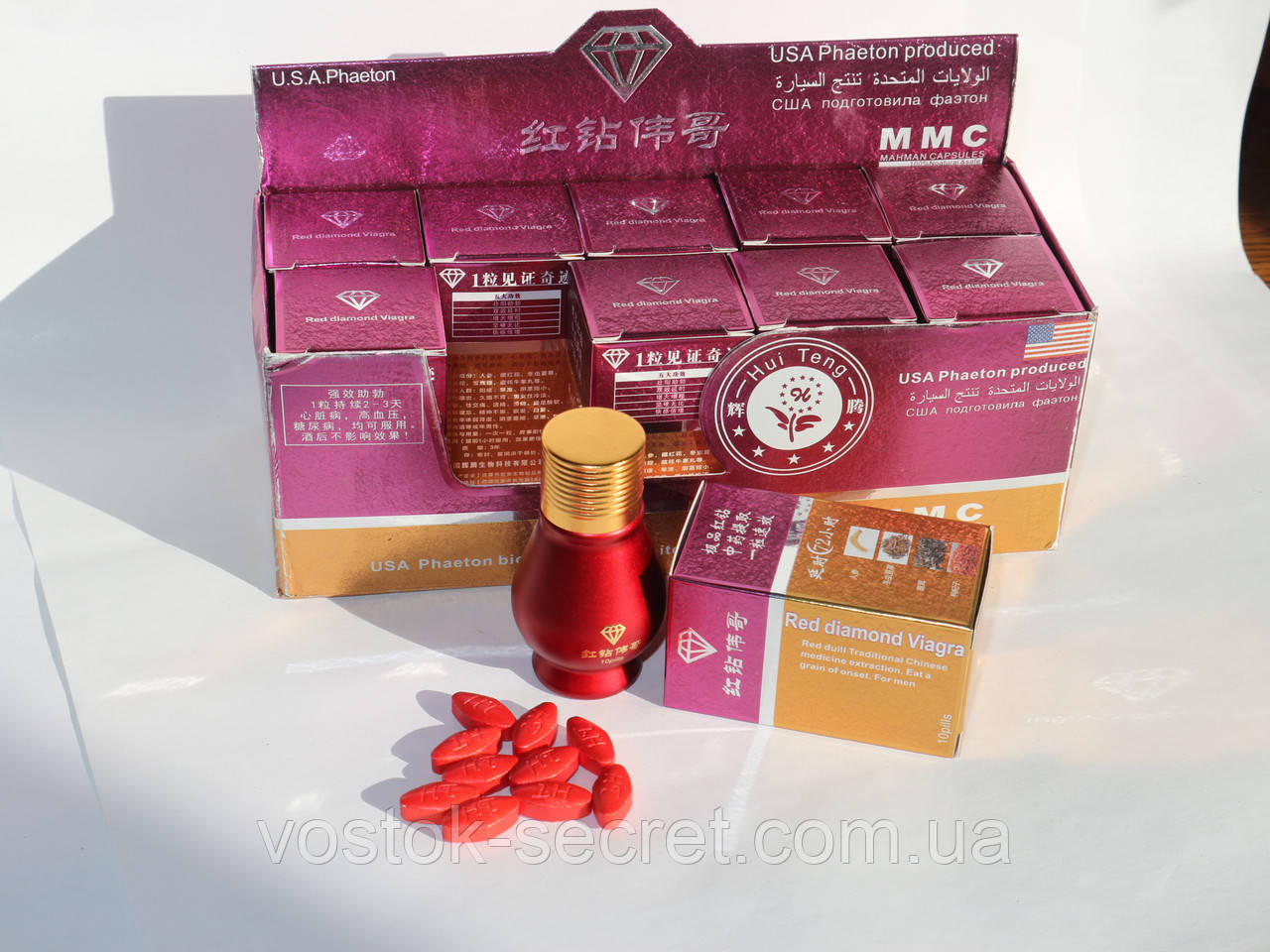 Червоний Діамант — препарат для потенції Red Diamond, 10табл
