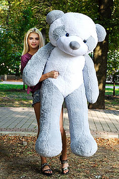 М'яка іграшка Плюшева панда 200 см Чорно-біла велика панда Плюшева іграшка велика Плюшева пандочка Сірий