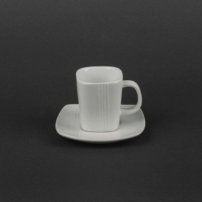 Чашка кавова квадратна з блюдцем 100 мл 1/6 HR1315