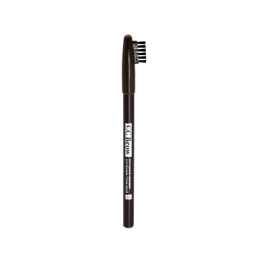 CC Brow brow pencil. Класичний контурний олівець для брів. 03 Темно-коричневий