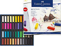 Набор мягких пастельных мелков мини Faber-Castell Soft Pastels Mini, длина мелка (35 мм), 48 цветов, 128248