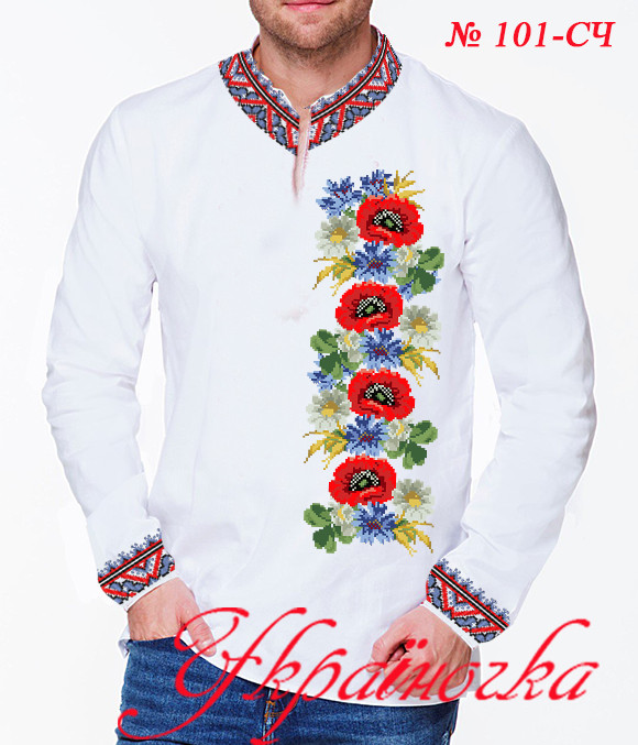  Заготовка для чоловічої вишиванки №101, фото 1