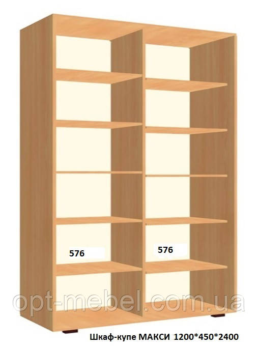 Шафа-купе MАКСІ 1200x450x2400, фото 1