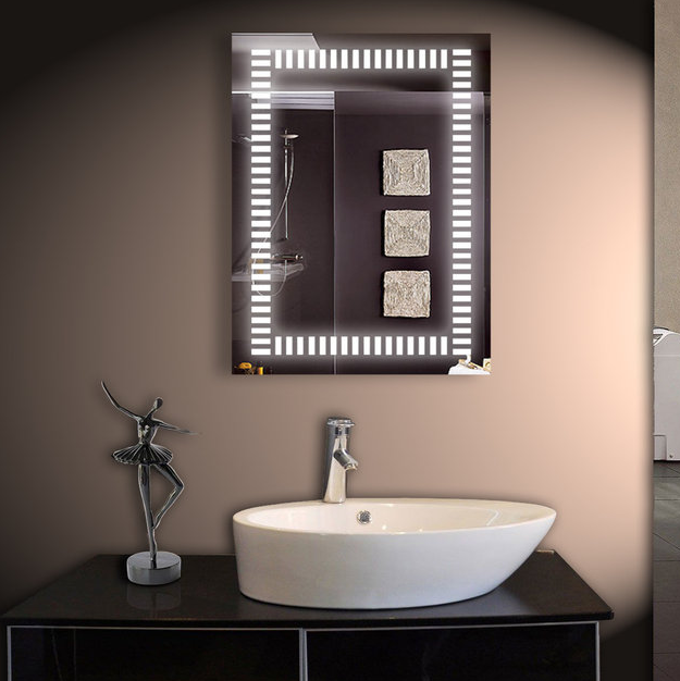 Дзеркало 60*80 см з LED підсвічуванням Настінне дзеркало з лід підсвіткою для ванної кімнати 10016
