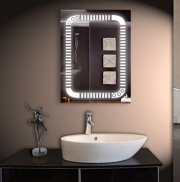Дзеркало 60*80 см з LED підсвічуванням Настінне дзеркало з лід підсвіткою для ванної кімнати 10022