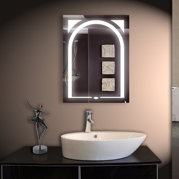 Дзеркало 60*80 см з LED підсвічуванням Настінне дзеркало з лід підсвіткою для ванної кімнати 10023