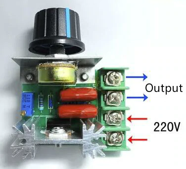 Регулятор мощности,напряжения, Диммер 50-220V 2000W