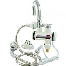 Проточний водонагрівач електричний на кран бойлер із душем delimano 3000 Вт, фото 3