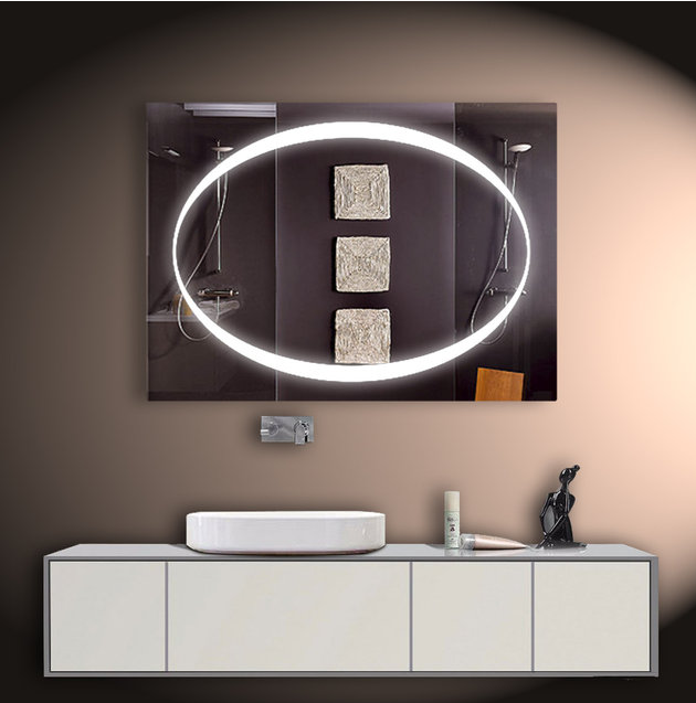 Дзеркало 110*80 см з LED підсвічуванням Настінне дзеркало з лід підсвічуванням для ванної кімнати