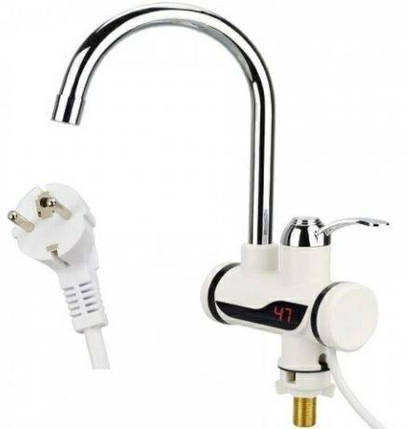 Кран Delimano з екраном/проточний водонагрівач ділімано з дисплеєм, фото 2