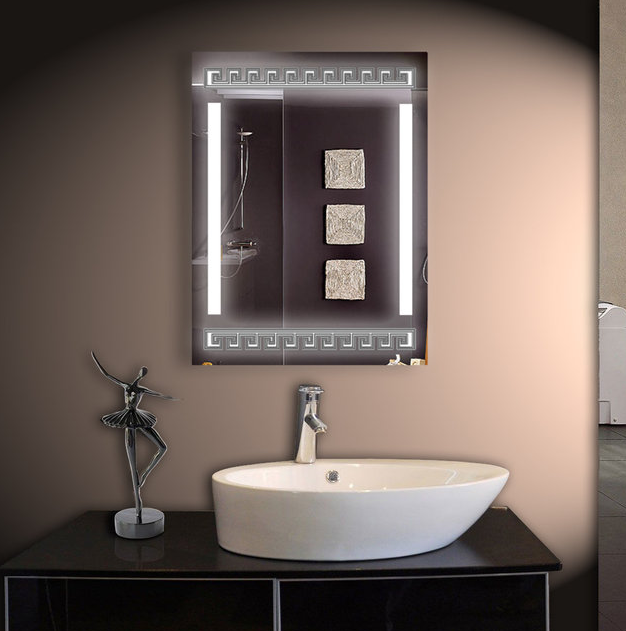 Дзеркало 60*80 см з LED підсвічуванням Настінне дзеркало з лід підсвіткою для ванної кімнати 10050