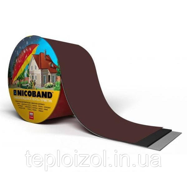 Стрічка самоклеюча Никобенд NICOBAND 7,5 см*3м коричнева