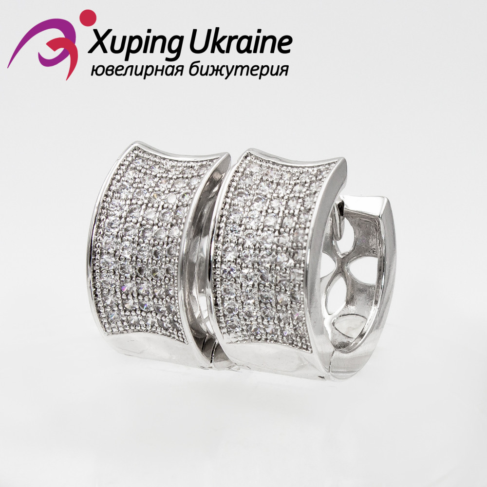 Сережки родиум 1,5 см