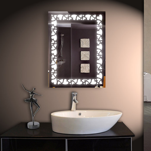 Дзеркало 60*80 см з LED підсвічуванням Настінне дзеркало з лід підсвіткою для ванної кімнати 10092