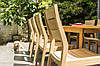 Розкладний стіл для вулиці з американського дуба в теплому бежевому відтінку, фото 2