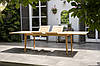 Розкладний стіл для вулиці з американського дуба в теплому бежевому відтінку, фото 6