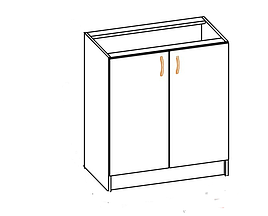 Нижня тумба в кухню з ДСП 80Н Аліна Меблі Сервіс