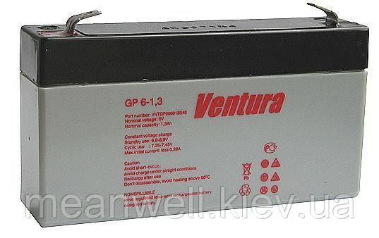 Акумуляторна батарея Ventura GP 6-1,3 6в, 1,3 Ач (AGM), фото 1