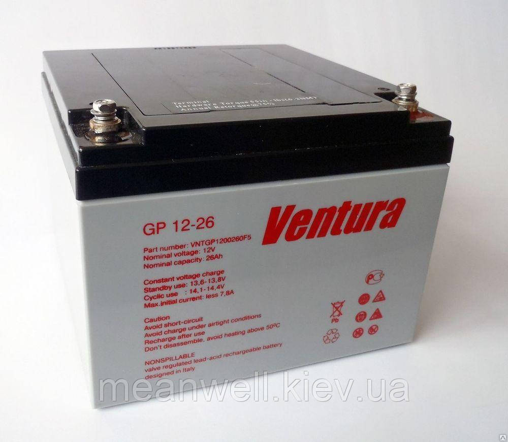 Акумуляторна батарея Ventura GP 12-26 12в, 26Ач (AGM)